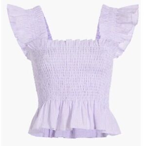 Hill House • the Paz smocked crop top
